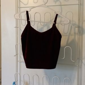 Maroon crop top